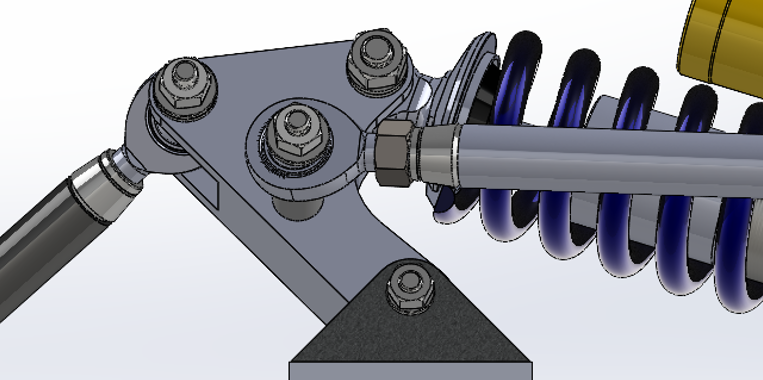 Bellcrank and spring assembly